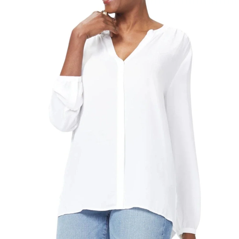 New Women’s NYDJ Pintuck Blouse Size 4X